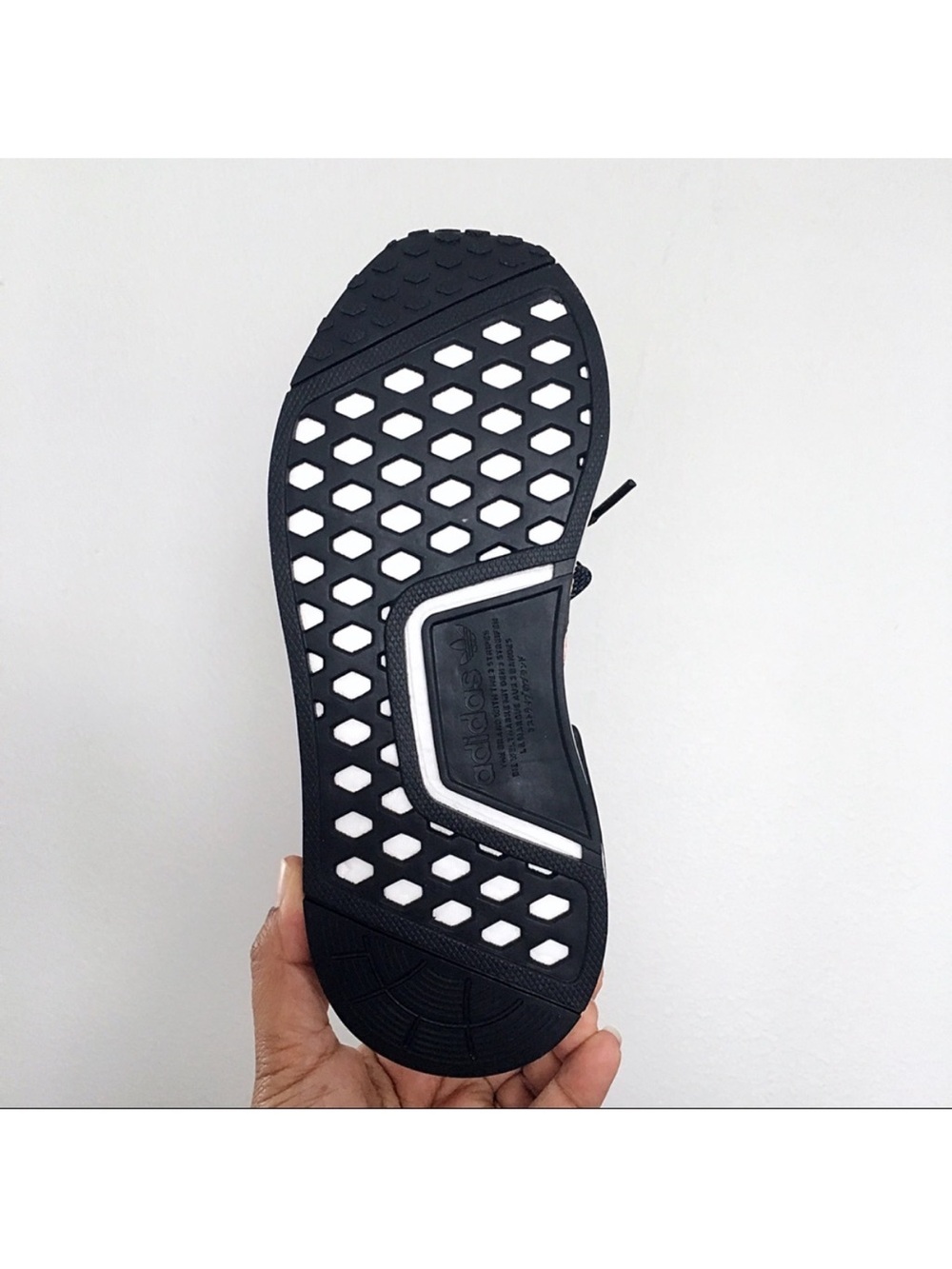 Adidas NMD R1 Solar Yellow Woven Sneakers with Purple Accents Size 5Y/ 6 Women - Picture 7 of 7